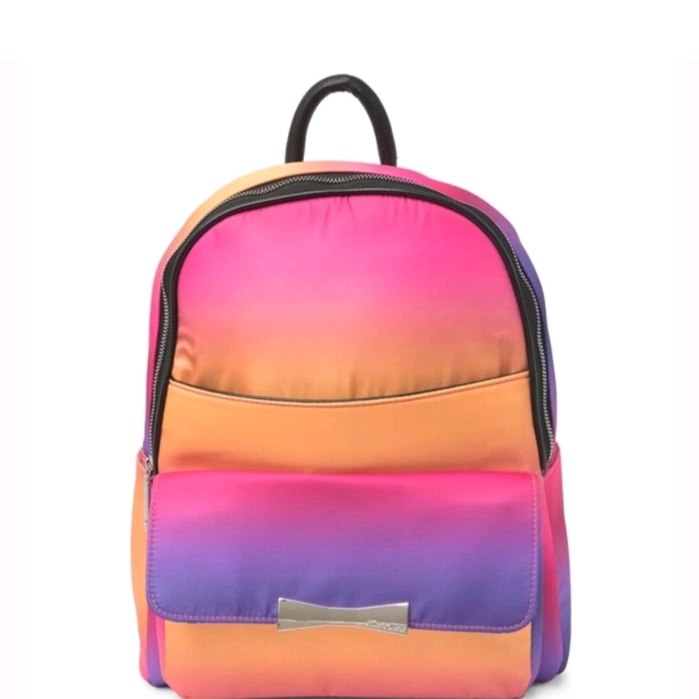 Betsey Johnson Pink and Orange Backpack with Gradient Design